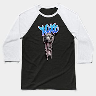 Skull Drip Baseball T-Shirt